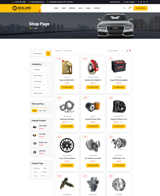 Shop Page