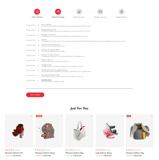 order tracking