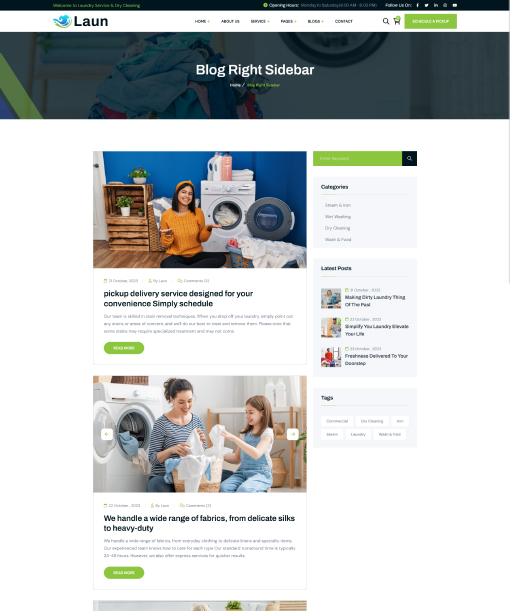 Blog right Sidebar