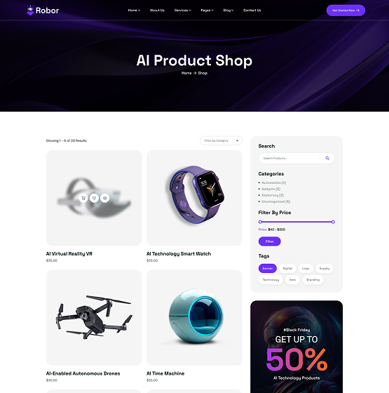 Shop Page