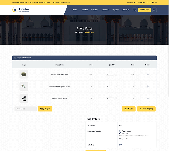 Cart Page