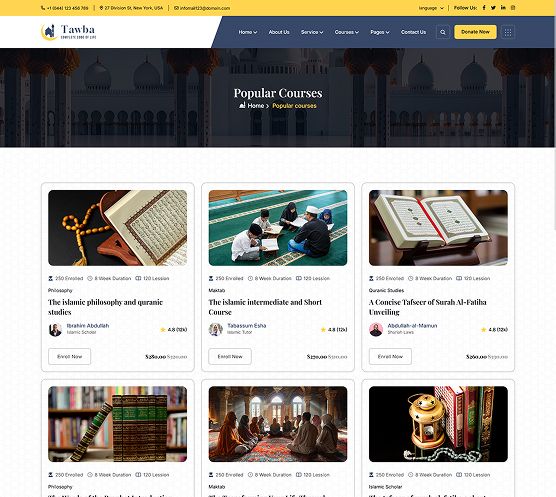 Popular courses