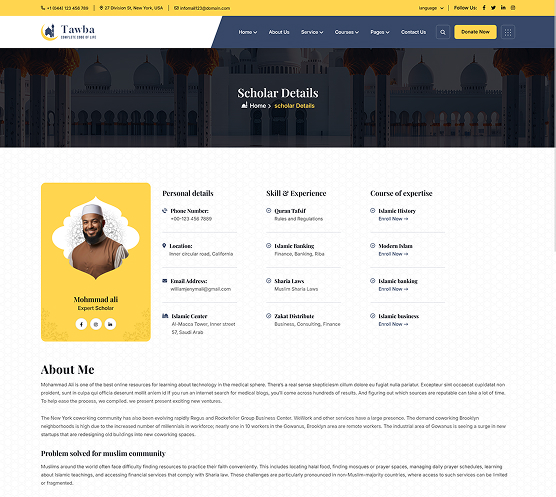Islamic Scholars Details